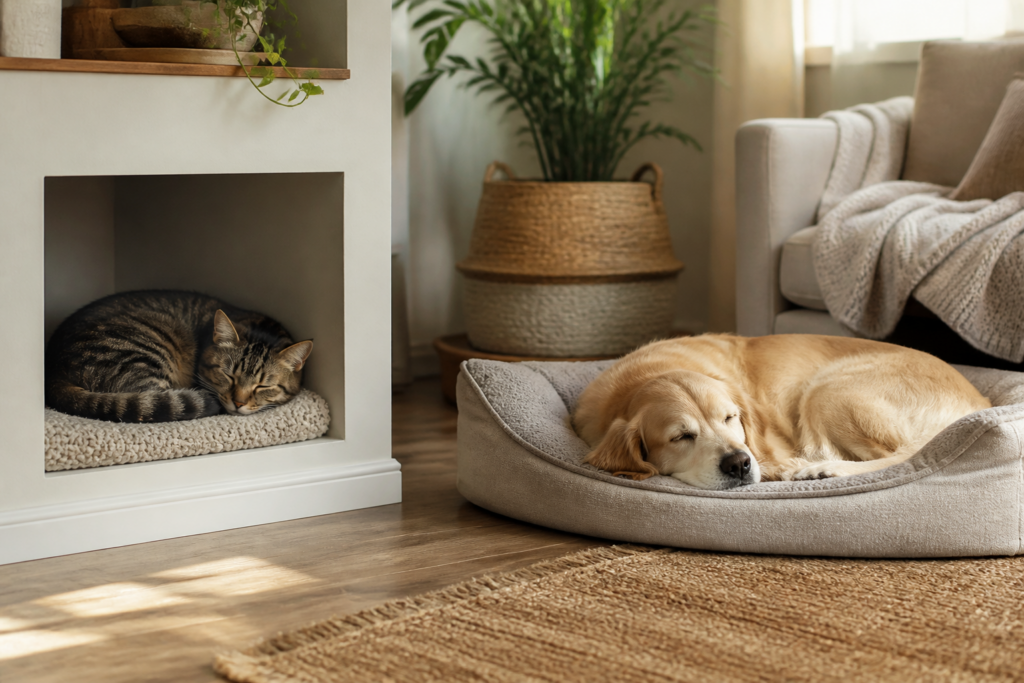 O descanso também é cuidado: como criar uma casa que respeita o sono dos pets