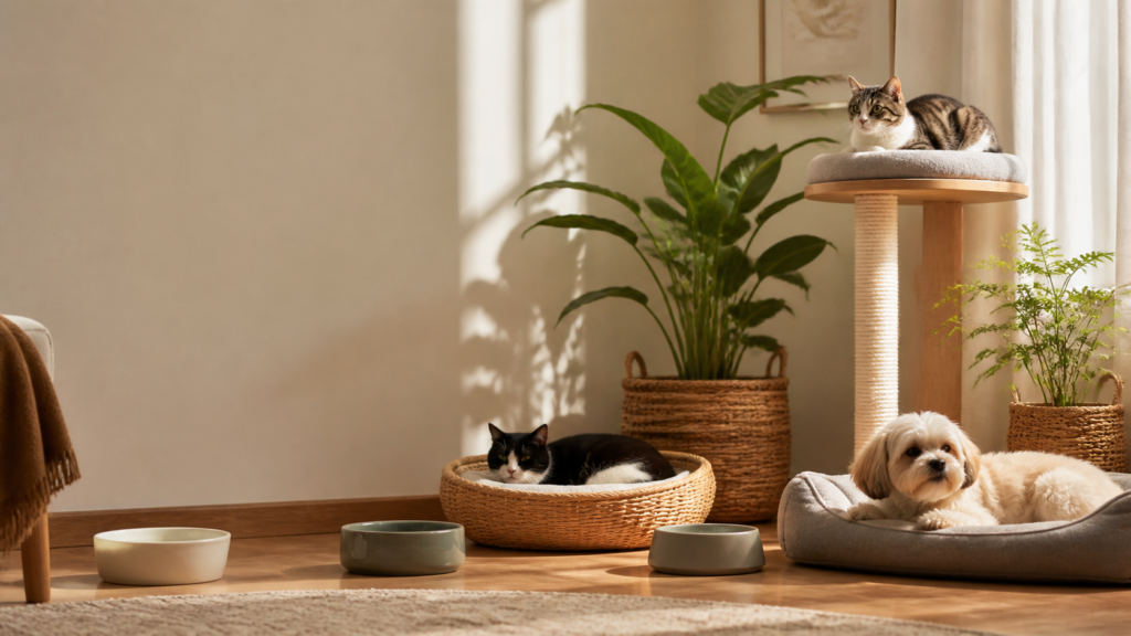 Dois potes, duas escolhas: como organizar recursos em uma casa com mais de um pet